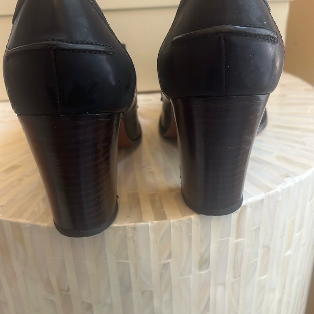 Coach Greta Leather Tassel Heeled Loafers, Size 8.5B - Picture 5 of 7